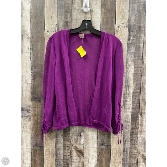 Cardigan By Chicos In Purple, Size: S