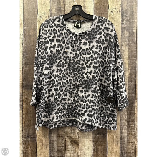 Top Long Sleeve By Cme In Grey, Size: M