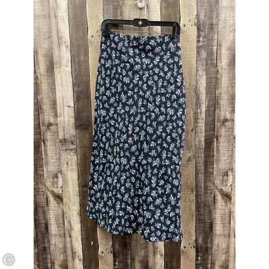 Skirt Midi By Treasure And Bond In Navy, Size: L