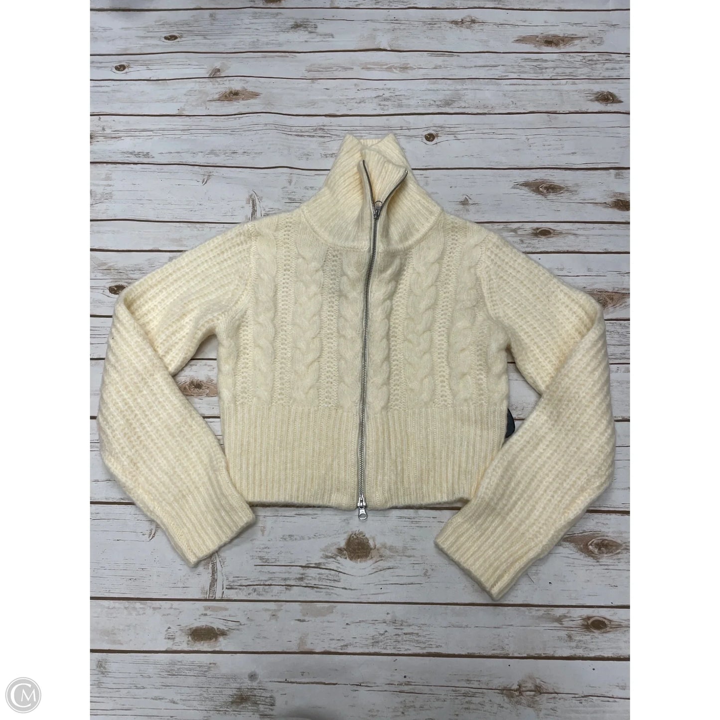 Sweater Cardigan By Universal Standard In Cream, Size: Xs