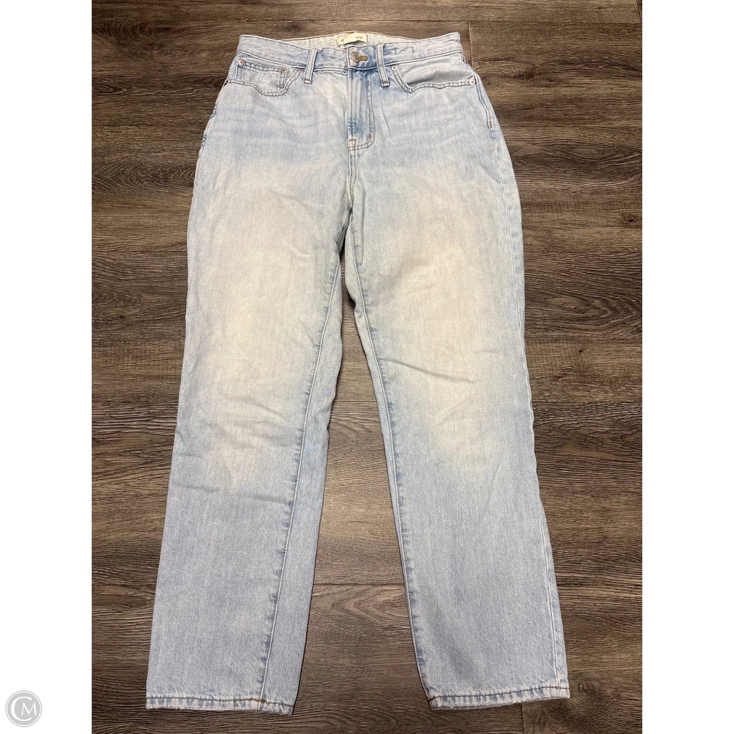 Jeans Straight By Madewell In Blue Denim, Size: 6