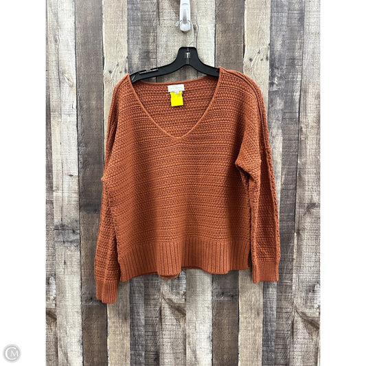 Sweater By Lucky Brand In Brown, Size: S
