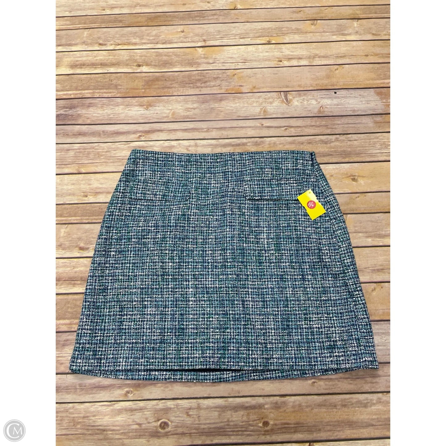 Skirt Mini & Short By Loft In Blue & Green, Size: 12
