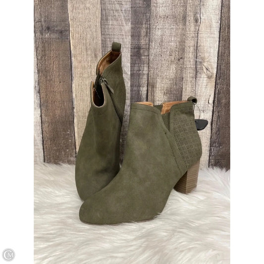 Boots Ankle Heels By Torrid In Green, Size: 10