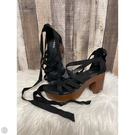 Sandals Heels Block By Torrid In Black, Size: 9.5