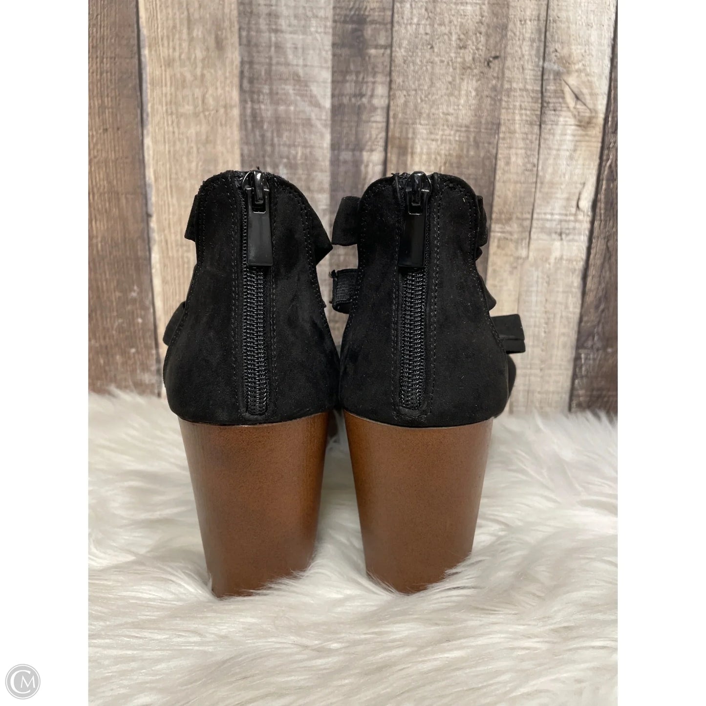 Sandals Heels Block By Torrid In Black, Size: 9.5