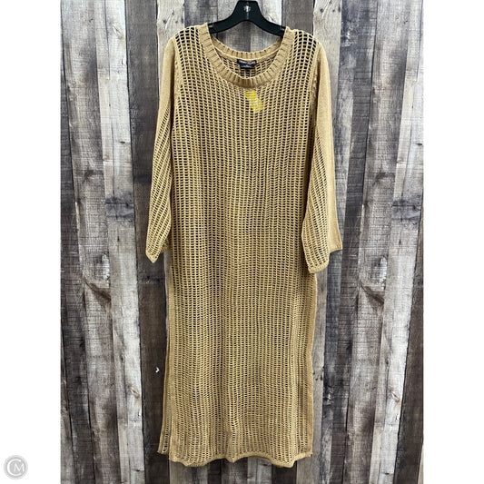 Dress Sweater By Cme In Tan, Size: 2x