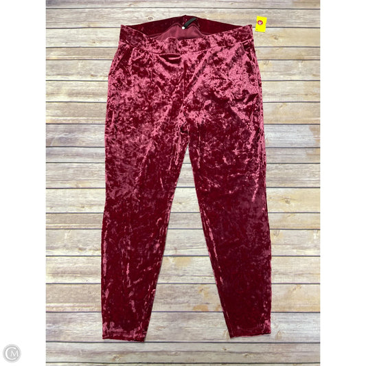 Pants Leggings By Torrid In Red, Size: 3x