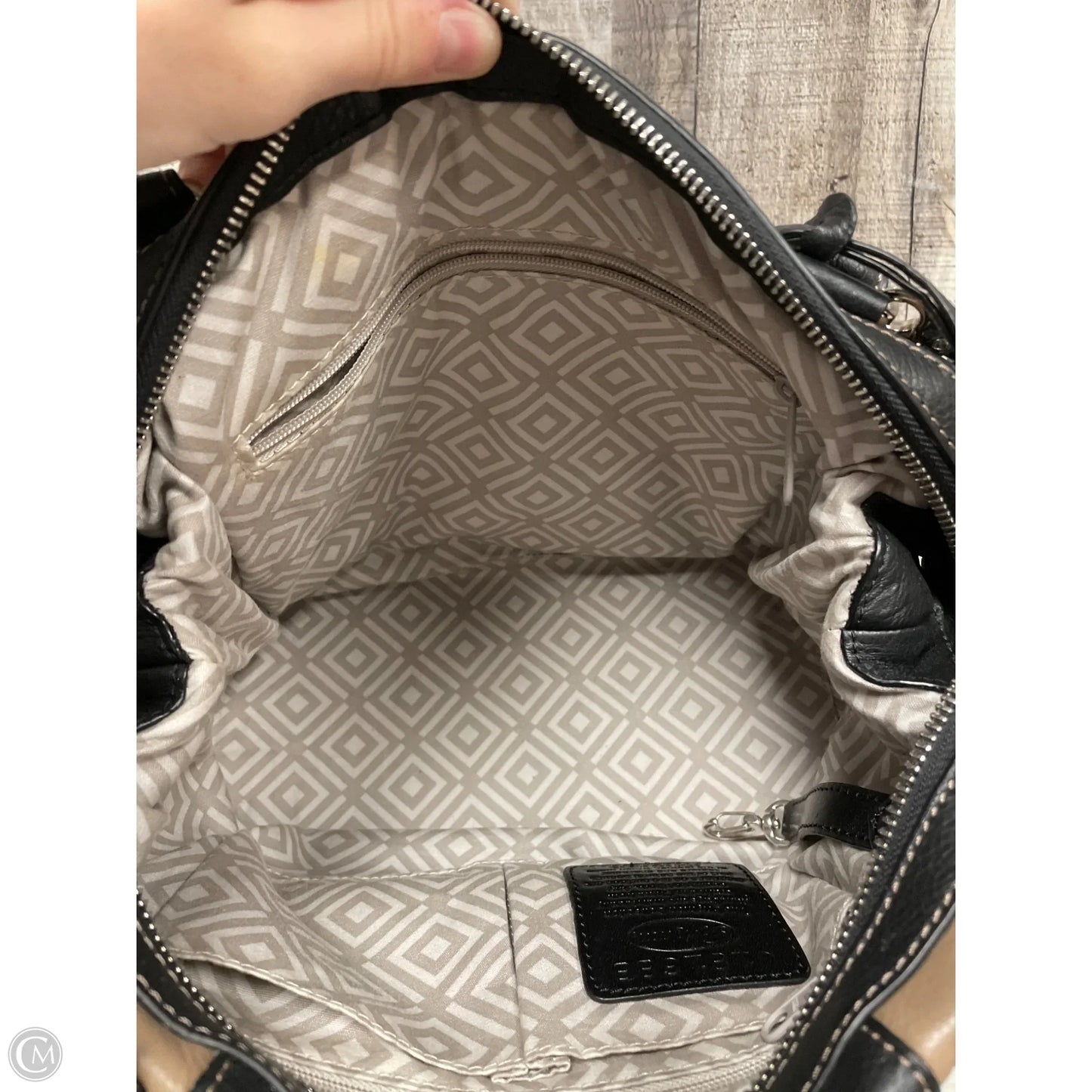 Handbag Leather By Brighton, Size: Medium