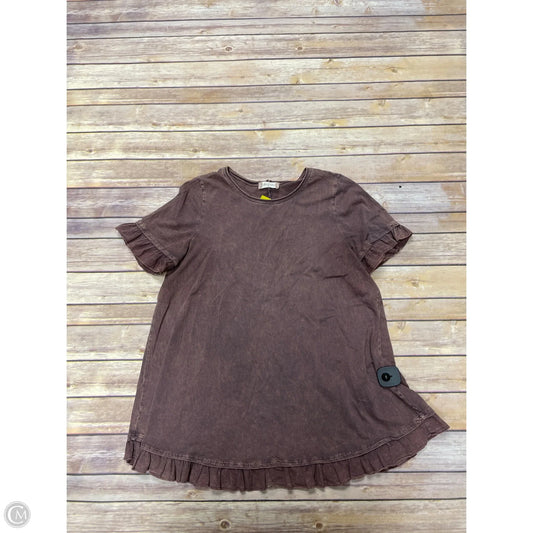 Top Short Sleeve By Altard State In Purple, Size: M