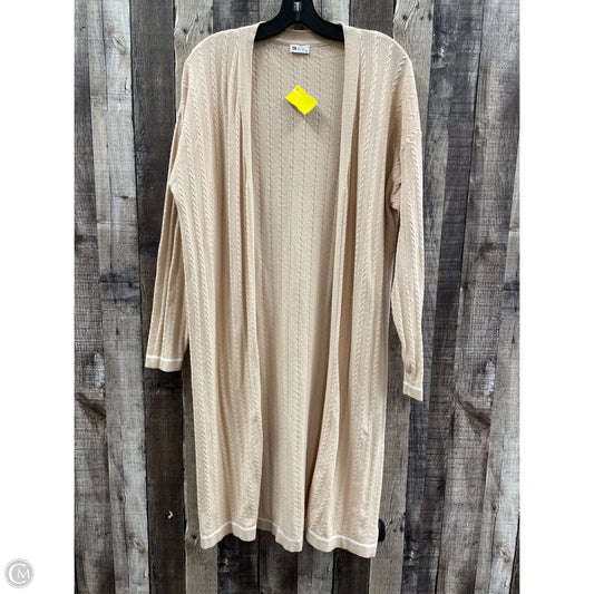 Sweater Cardigan By Zyia In Tan, Size: M