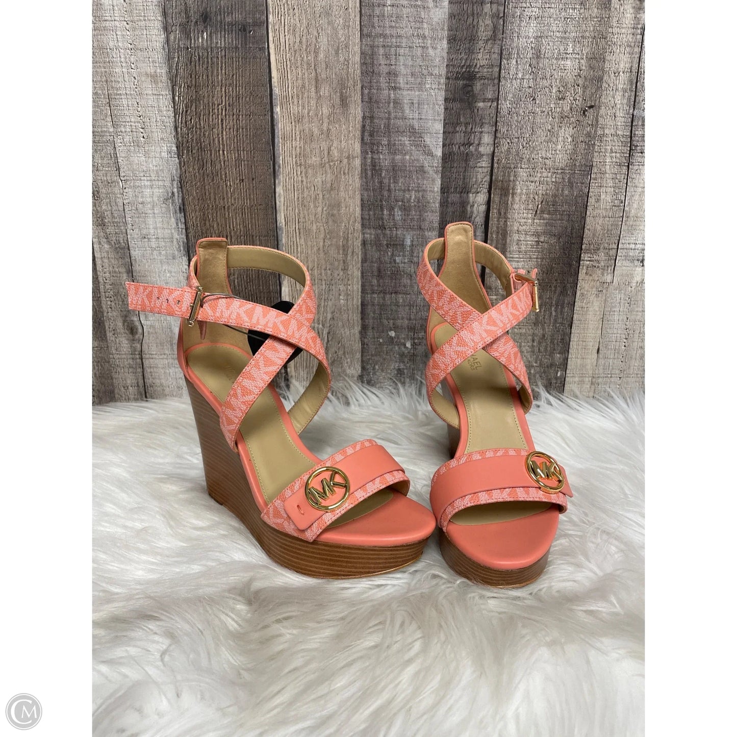 Sandals Designer By Michael Kors In Pink, Size: 7