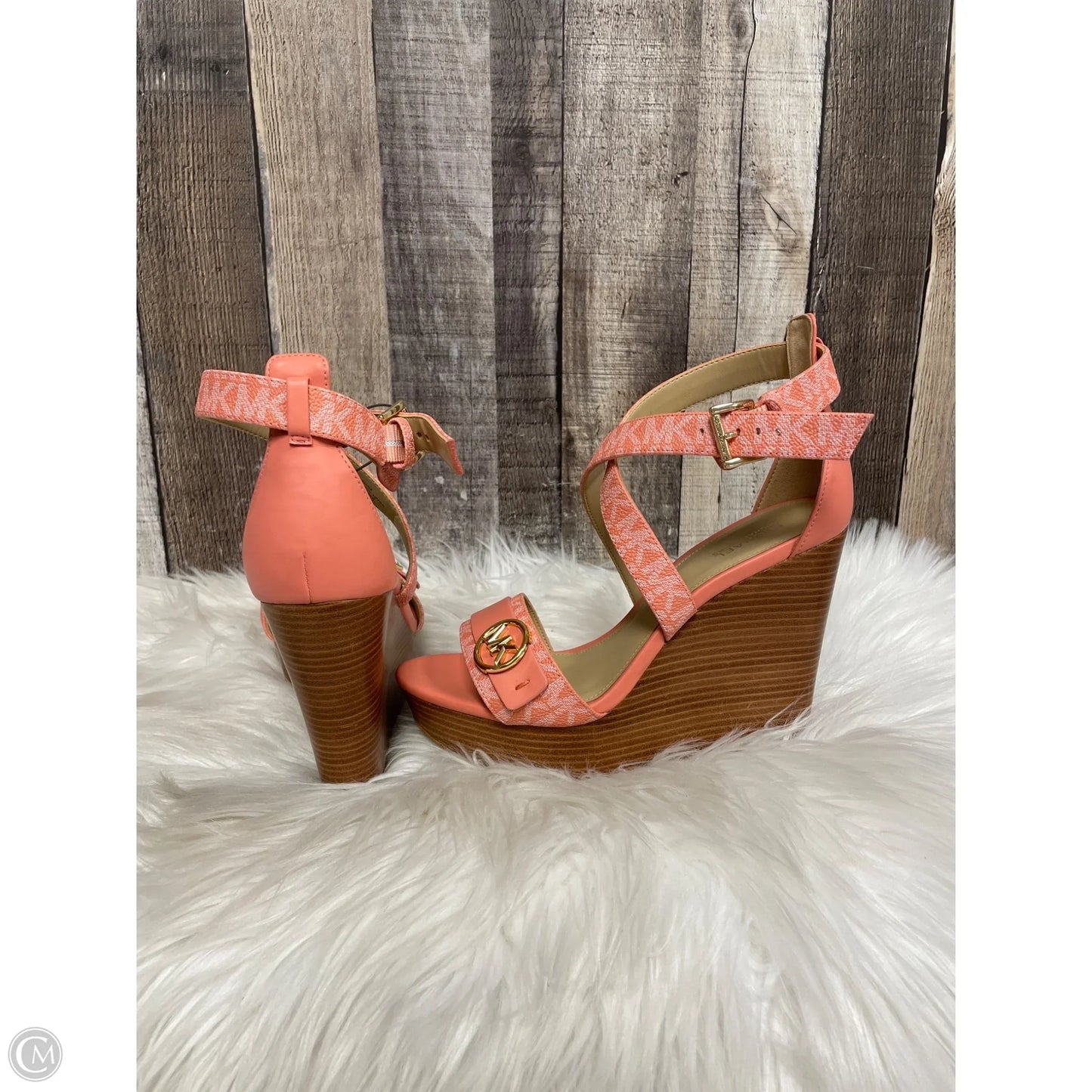 Sandals Designer By Michael Kors In Pink, Size: 7