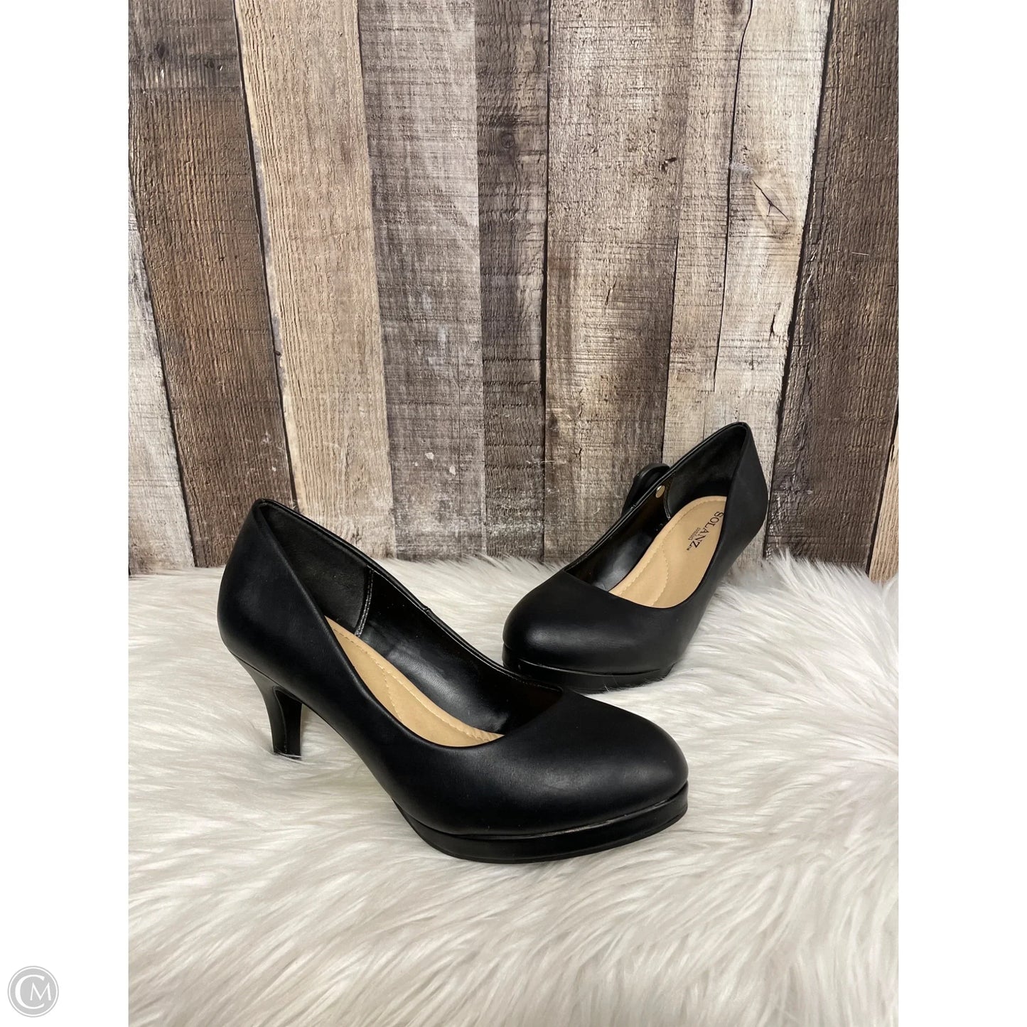 Shoes Heels Stiletto By Solanz In Black, Size: 8