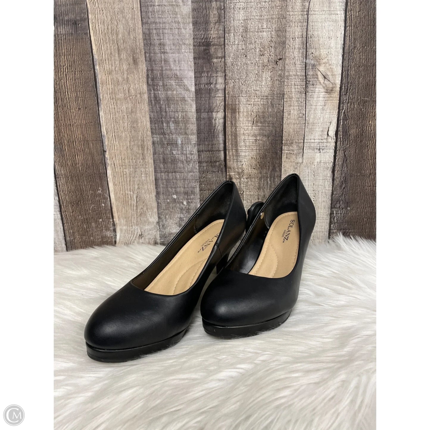 Shoes Heels Stiletto By Solanz In Black, Size: 8