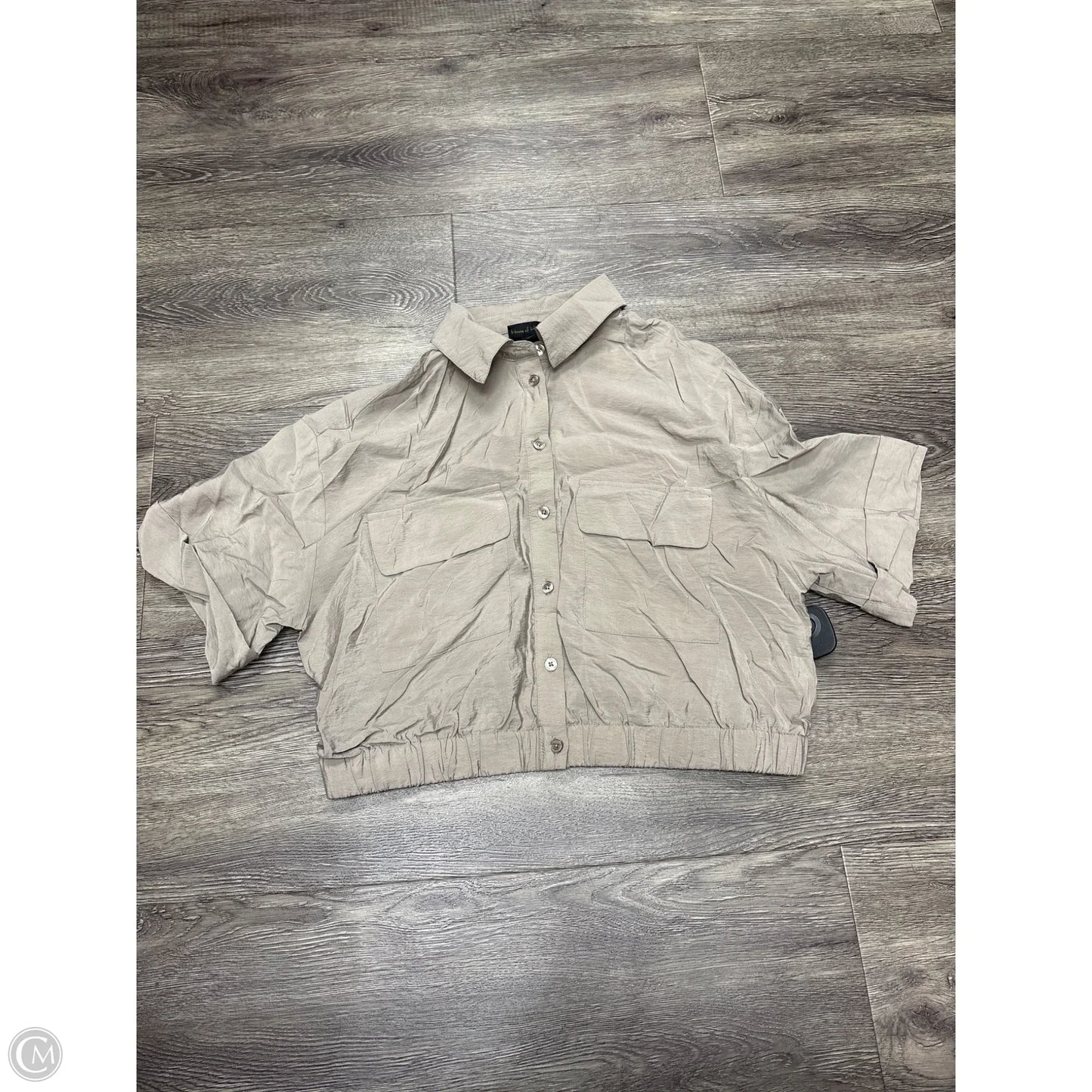 Top Short Sleeve By House Of Harlow In Taupe, Size: Xs