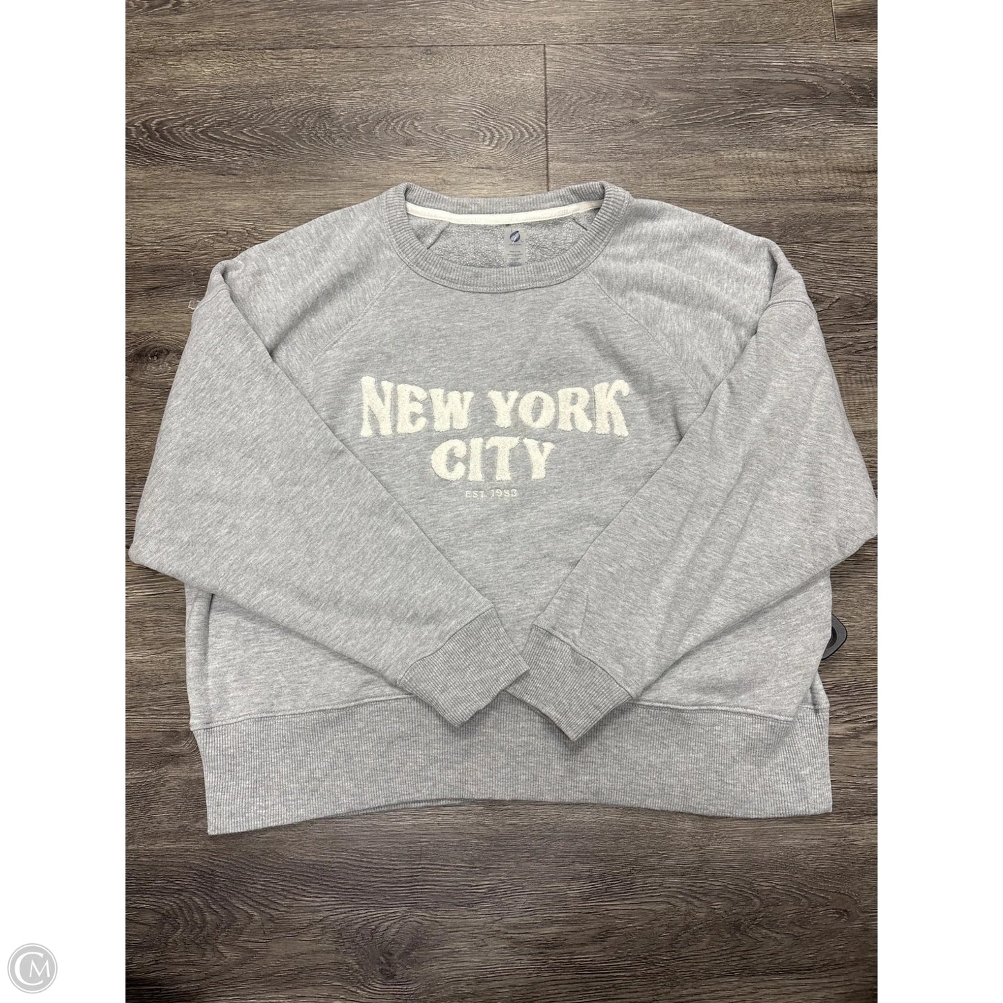 Sweatshirt Crewneck By Lou And Grey In Grey, Size: S