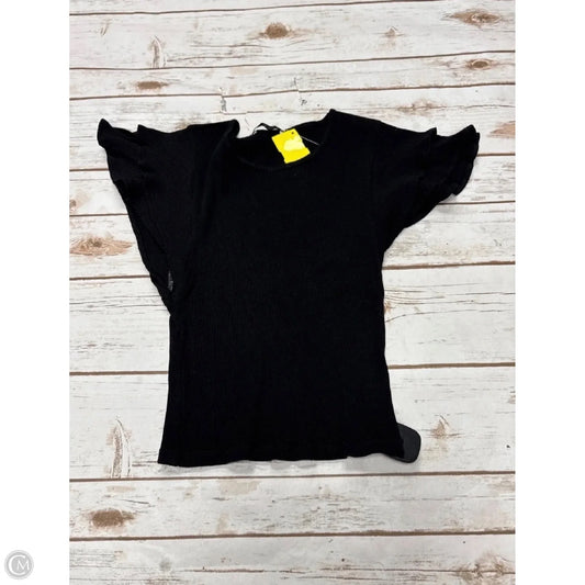 Top Short Sleeve By Zara In Black, Size: S