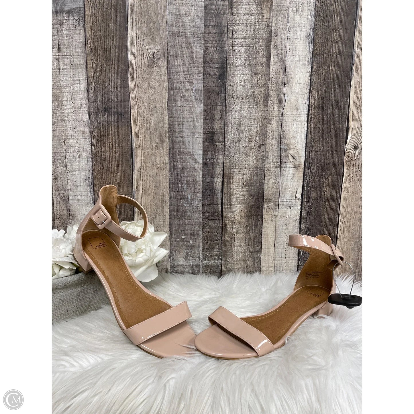 Sandals Heels Block By 14th And Union In Pink, Size: 9.5