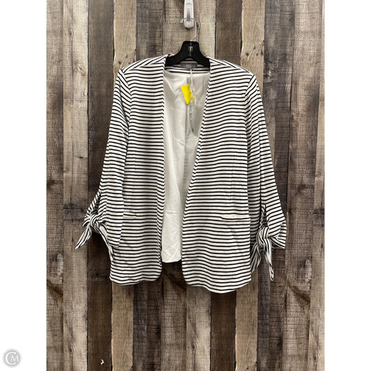 Blazer By Olivia Moon In Striped Pattern, Size: M