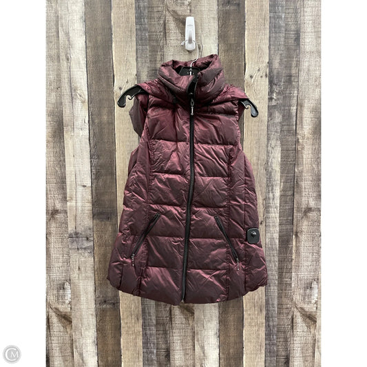 Vest Puffer & Quilted By Cmf In Maroon, Size: S