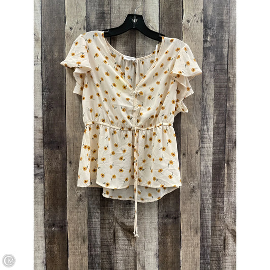 Top Sleeveless By Sienna Sky In Floral Print, Size: L