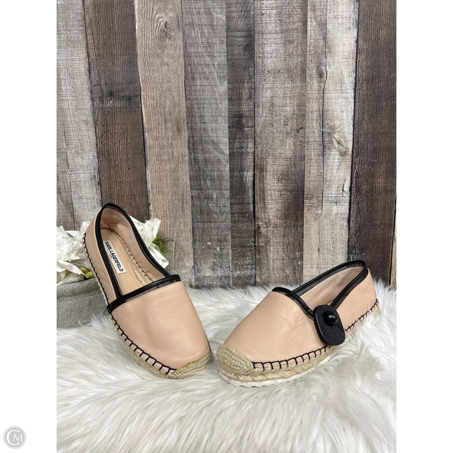 Shoes Designer By Karl Lagerfeld In Pink, Size: 9