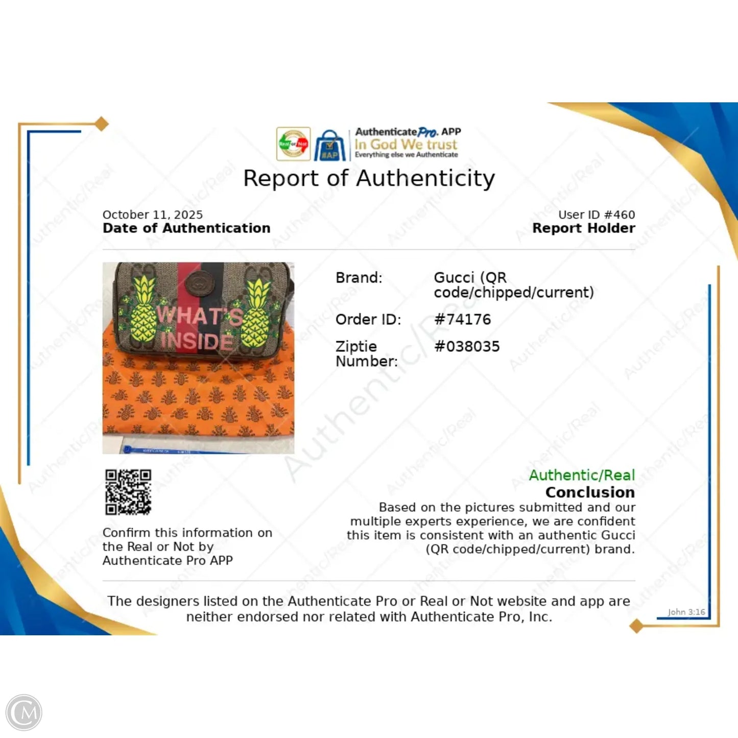 Belt Bag Luxury Designer By Gucci, Size: Medium