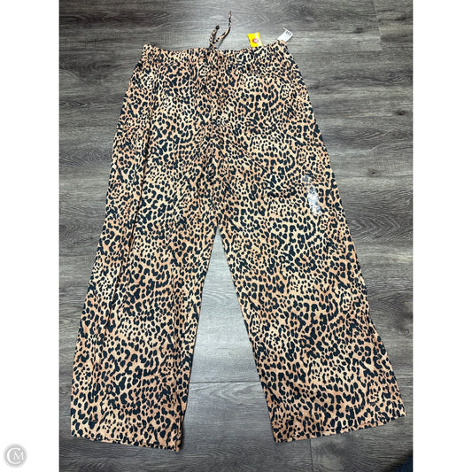 Pants Wide Leg By Gap In Animal Print, Size: L