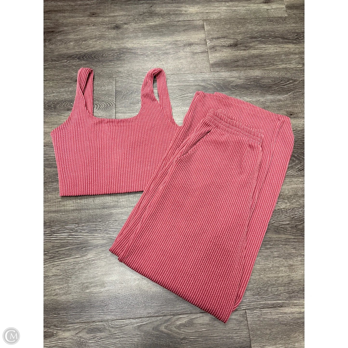 Pants Set 2pc By Willow & Root In Pink, Size: M