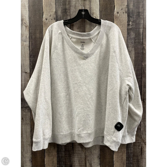Sweatshirt Collar By Sonoma In Grey, Size: 3x