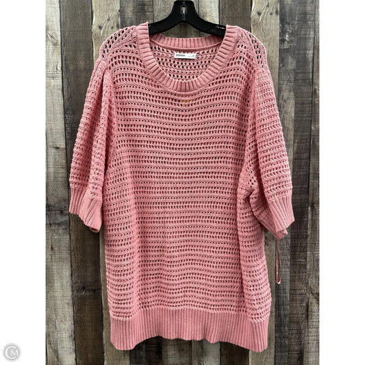 Sweater By Sonoma In Pink, Size: 3x