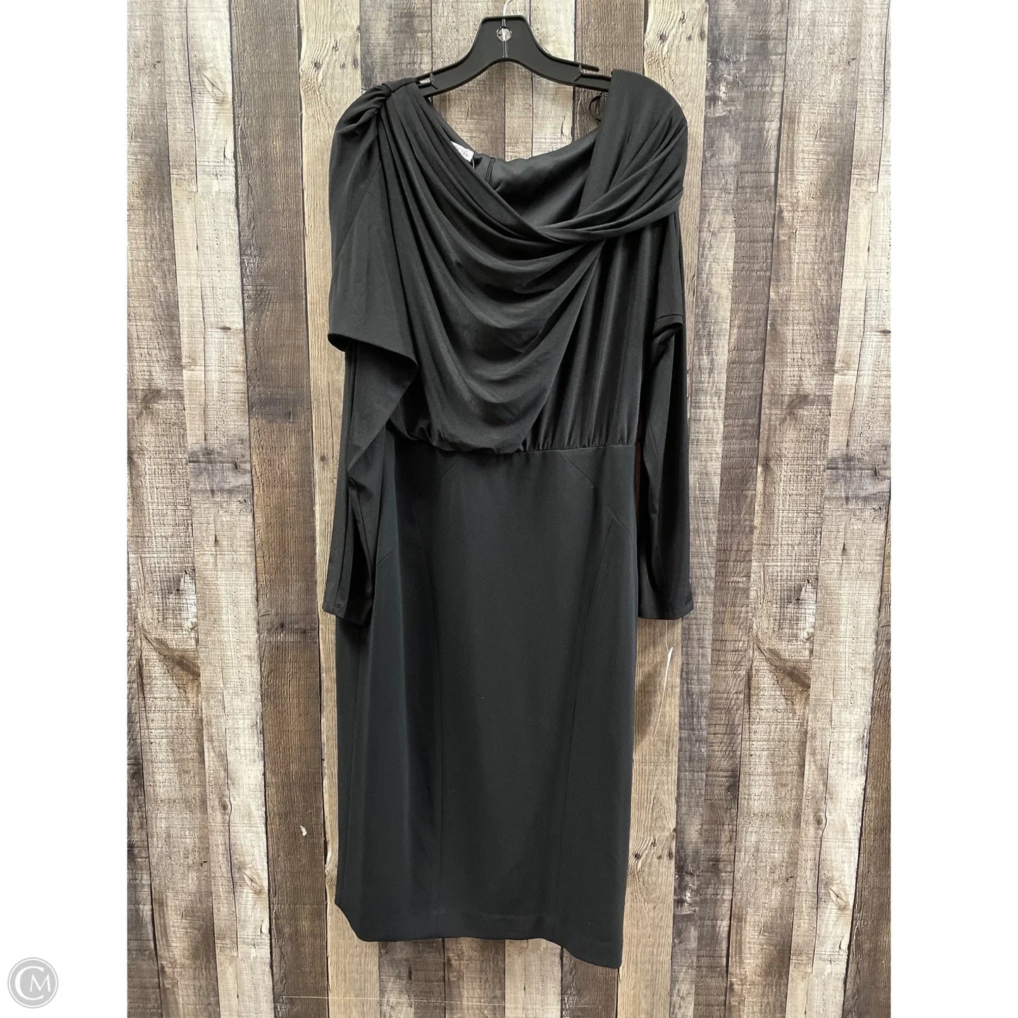 Dress Party Midi By Maggy London In Black, Size: L