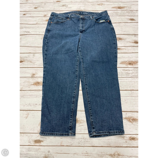 Jeans Straight By Old Navy In Blue Denim, Size: 16