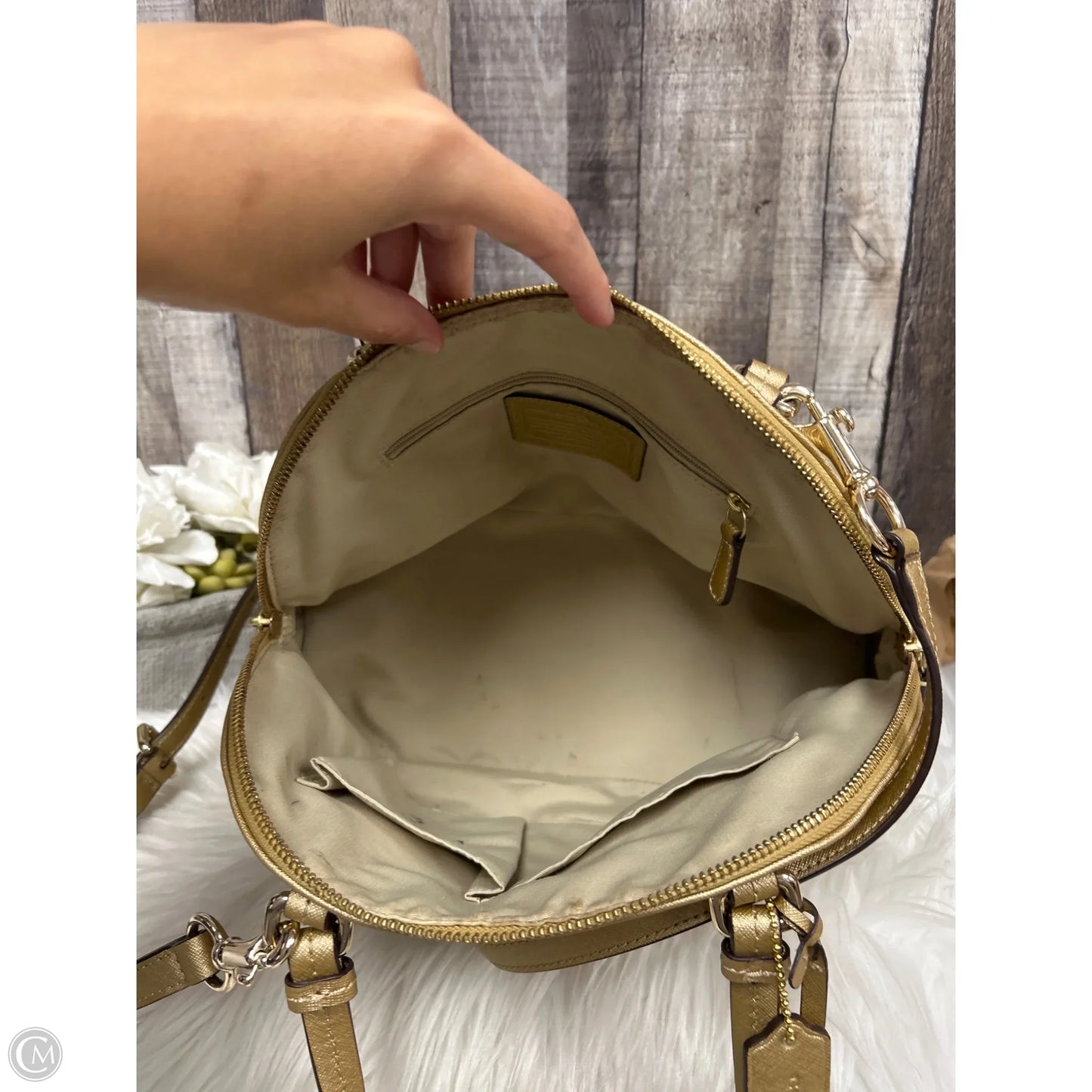 Handbag Designer By Coach, Size: Medium