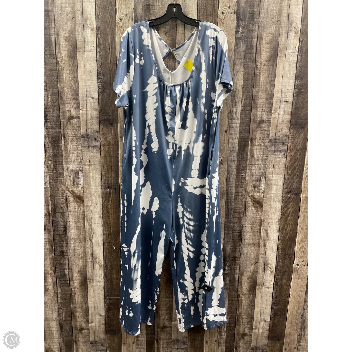 Jumpsuit By Cmf In Blue & White, Size: 3x