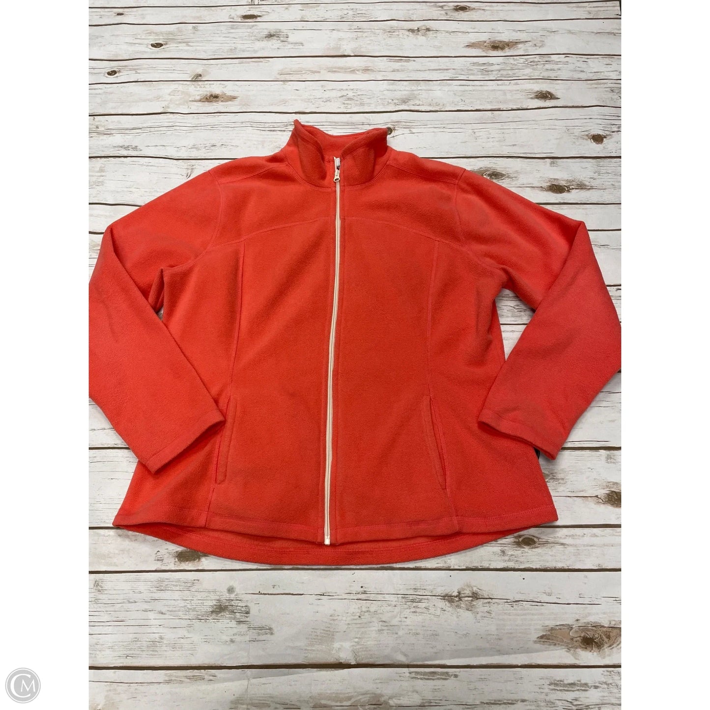 Jacket Fleece By Old Navy In Orange, Size: Xxl