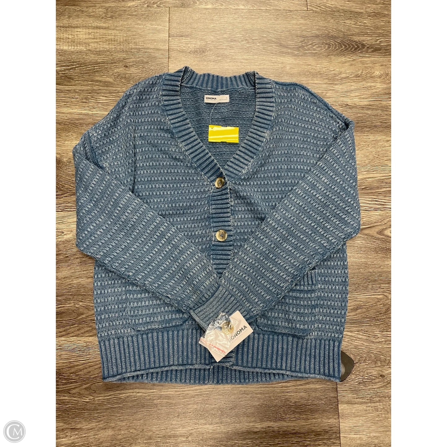 Sweater Cardigan By Sonoma In Blue, Size: S