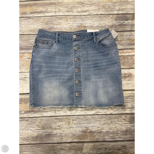 Skirt Mini & Short By Maurices In Blue Denim, Size: 10