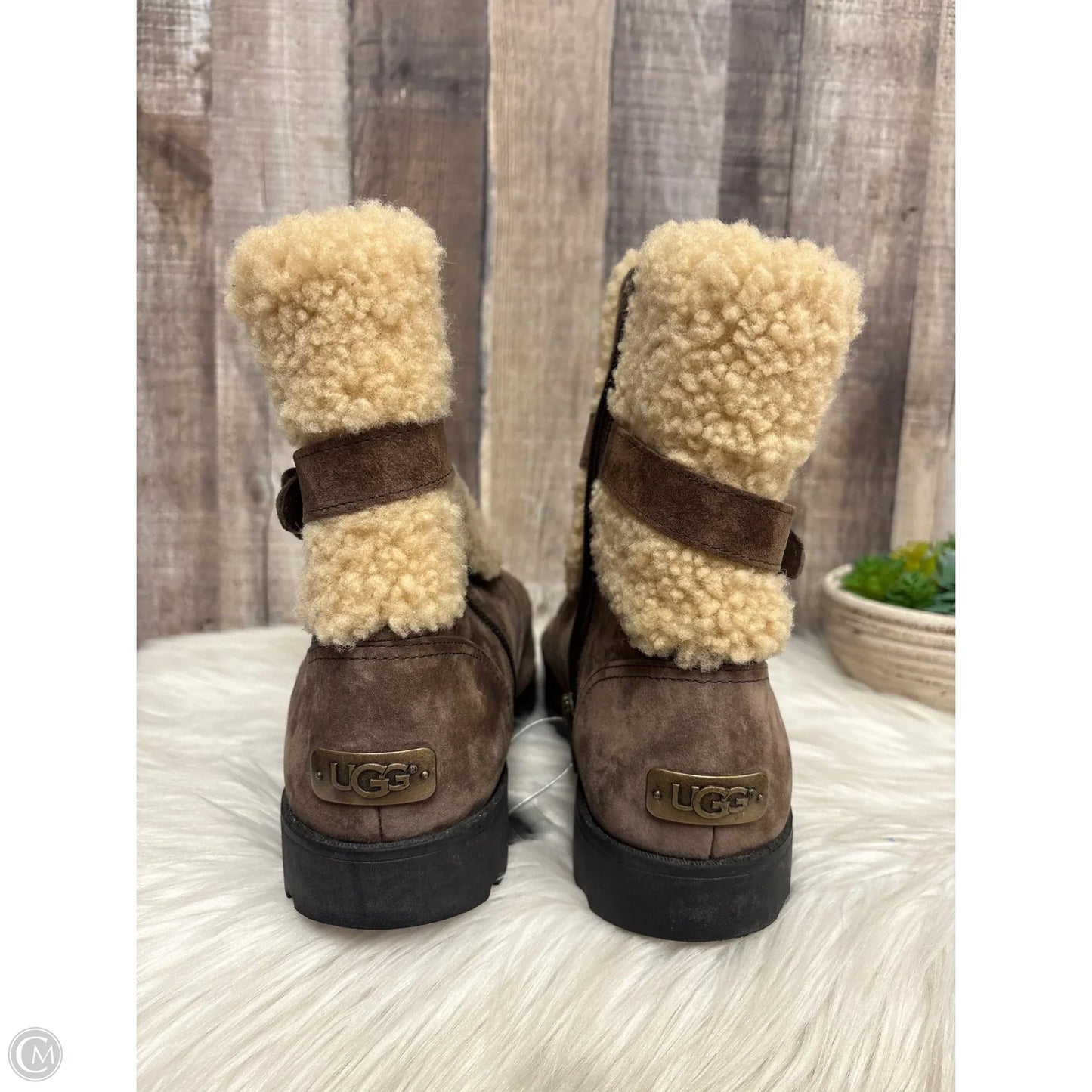 Boots Designer By Ugg In Tan, Size: 10