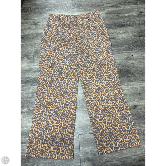 Pants Wide Leg By Cme In Animal Print, Size: Xl