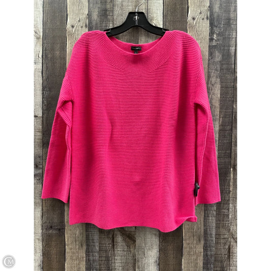 Sweater By Talbots In Pink, Size: L