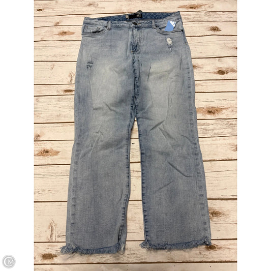 Jeans Straight By Kut In Blue Denim, Size: 10