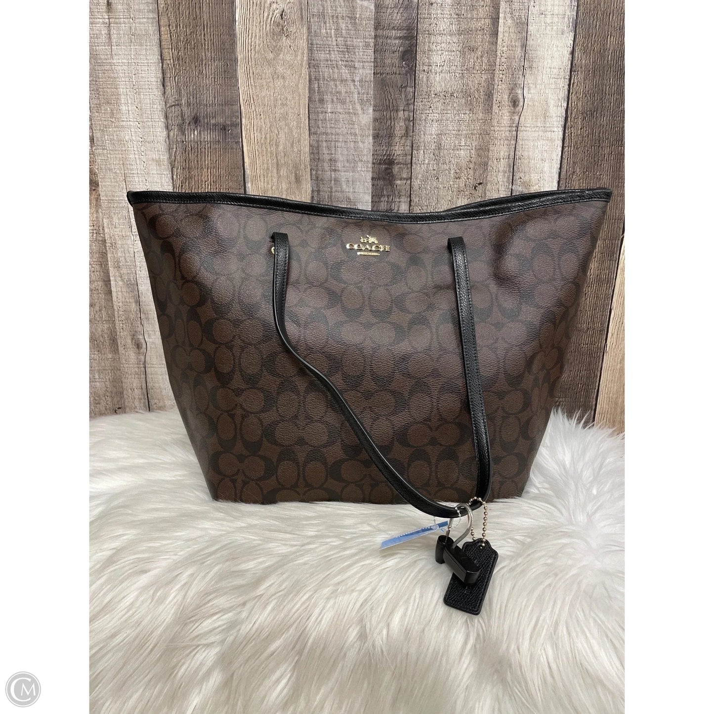 Tote Designer By Coach, Size: Large