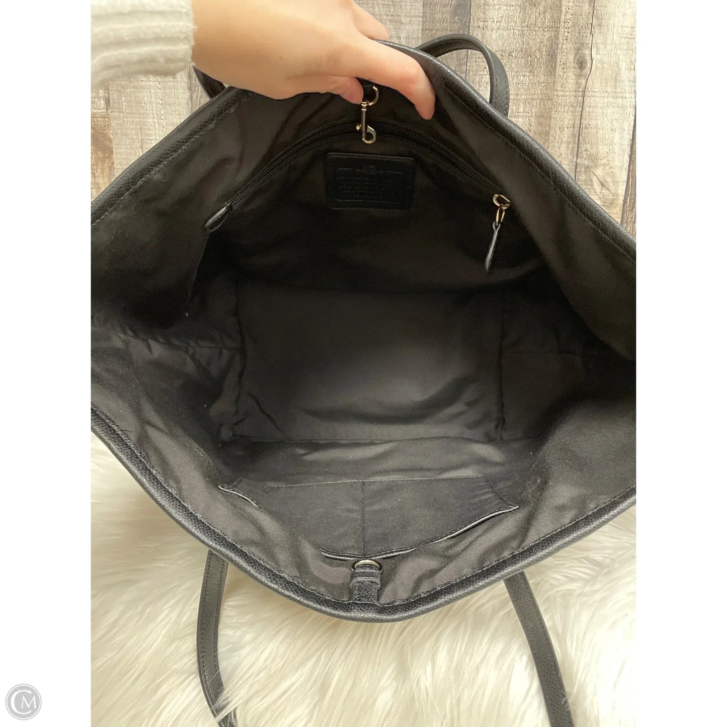 Tote Designer By Coach, Size: Large