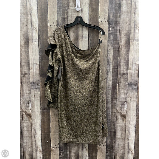 Dress Party Midi By Bold Elements In Gold, Size: Xl