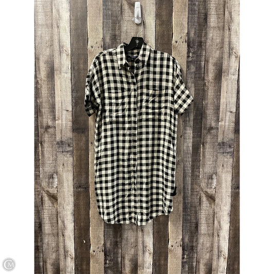 Dress Casual Short By Madewell In Black & Cream, Size: Xxs