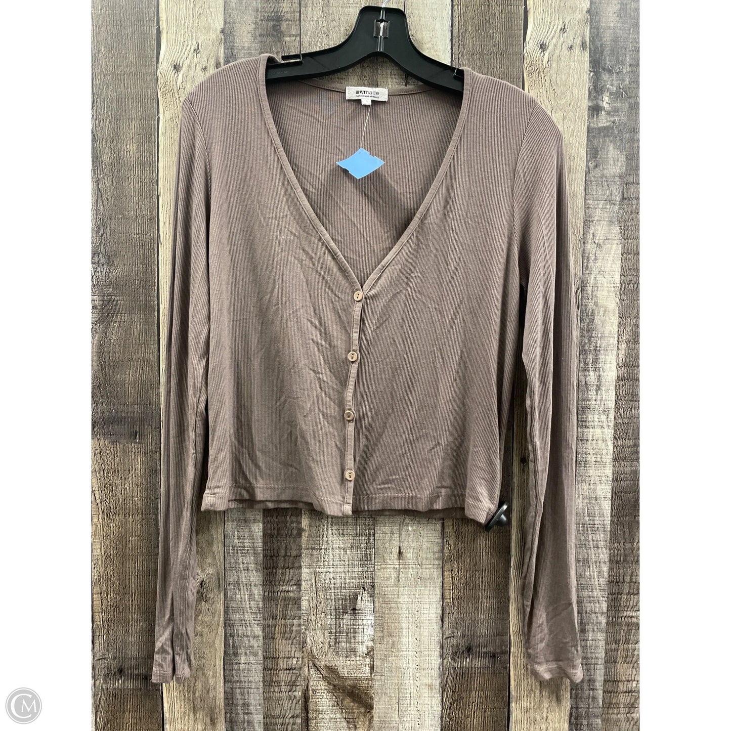 Sweater Cardigan By Aritzia In Tan, Size: S