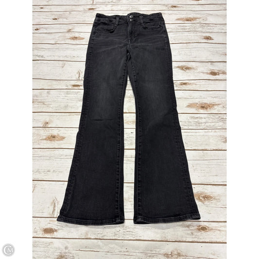 Jeans Flared By American Eagle In Black Denim, Size: 6