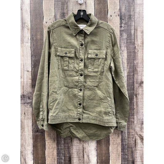 Jacket Shirt By Level 99 In Green, Size: M
